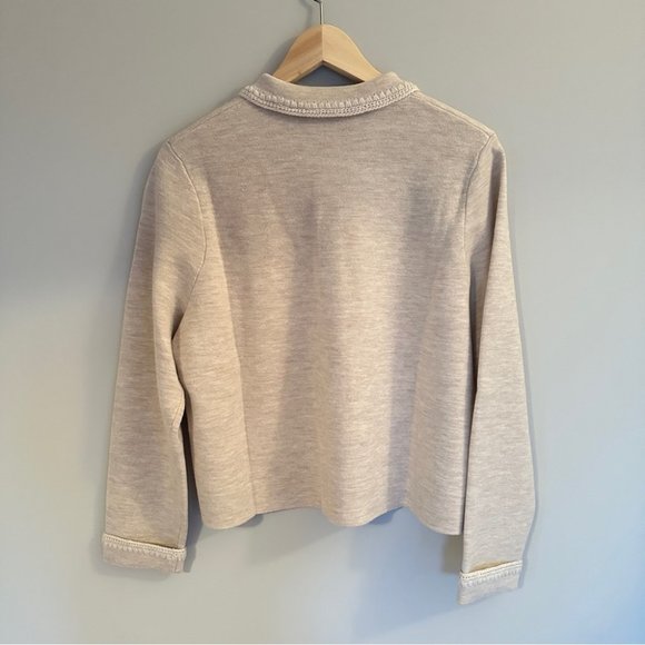 NEW Sezane Betty Cardigan in Beige Crochet | size M - Picture 8 of 9